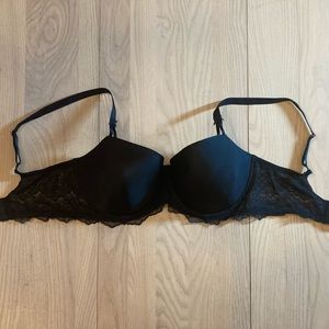 Victoria’s Secret Black Dream Angels Wicked Lightly Lined Smooth Balconette Bra